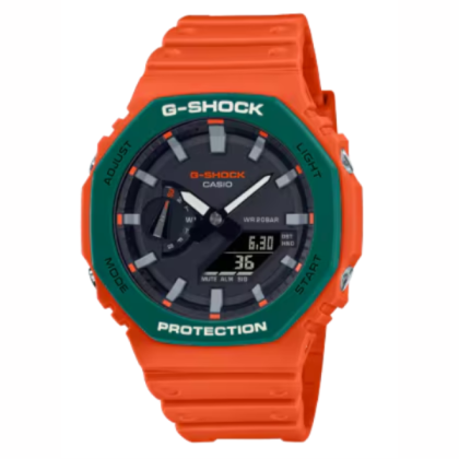 Casio G-Shock GA-2110SC-4ADR Skater Flavour Series C Orange Resin Band